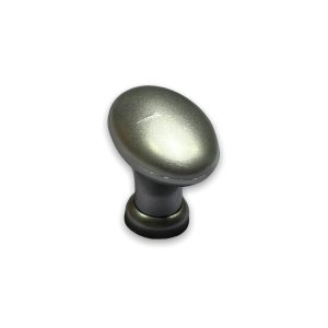 Tirador Botón Ovalado Genova Cromado Y Plata R.52 GECELE 