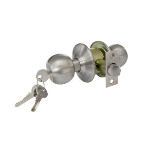 Pomo Cilíndrico Esfera Para Puerta Con Llave STOP