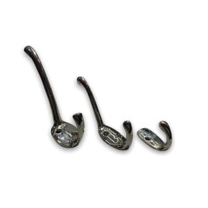 Gancho Percha En Bronce Niquelado
