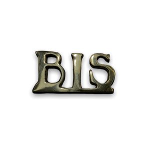 Cartel BIS En Bronce Pulido