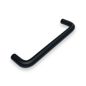 Tirador Macizo Hueco Tipo C Curvo Negro Acero Inoxidable